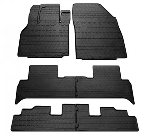 Килимки Stingray (3 ряди сидінь, 6 шт) для Renault Scenic/Grand 2009-2016 рр — Renault Scenic/Grand 2009-2016 гг. DianaParts