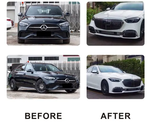 Передній бампер в зібраному вигляді (Maybach) для Mercedes C-class W206 2022- рр — Mercedes C-class W206 2022- гг. DianaParts