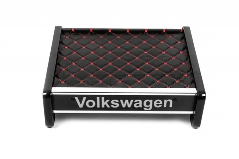 Полиця на панель (Чорна з червоною ниткою) для Volkswagen T4 Transporter 1990-2003 рр — Volkswagen T4 Transporter 1990-2003 гг. DianaParts