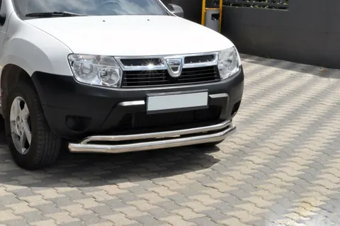Передній захист ST017 (нерж.) для Dacia Duster 2008-2018 рр — Dacia Duster 2008-2018 гг. DianaParts