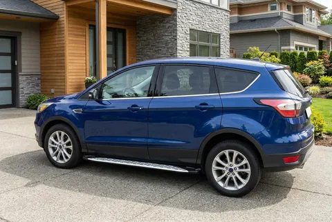 Бокові пороги Shining V1 (2 шт., Алюміній) для Ford Kuga/Escape 2013-2019 рр — Ford Kuga/Escape 2013-2019 гг. DianaParts