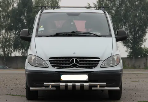 Передній захист Shark ST015 (нерж) 2010-2015 для Mercedes Vito W639 рр — Mercedes Vito W639 2004-2014 гг. DianaParts