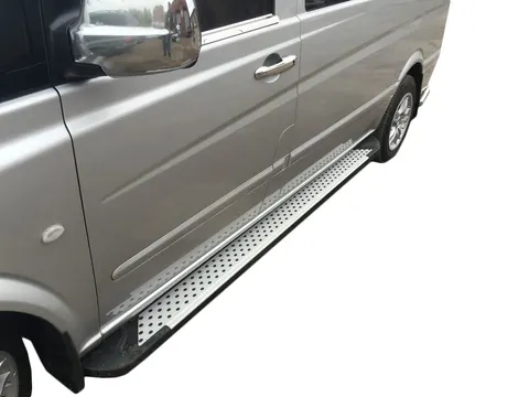 Бокові пороги X5-тип (2 шт., алюм) Довга база для Mercedes Viano 2004-2014 рр — Mercedes Viano 2004-2014 гг. DianaParts