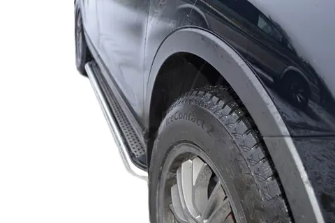 Бокові пороги Maydos V2 (2 шт., нерж) для Mazda CX-5 2012-2017 рр — Mazda CX-5 2012-2017 гг. DianaParts