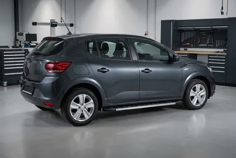 Бокові пороги Duru (2 шт., Алюміній) для Dacia Sandero 2021- рр — Dacia Sandero 2021- гг. DianaParts