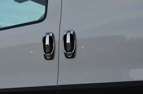 Хром на ручки і навколо (нерж, 8 деталей) Carmos - Турецька сталь для Fiat Fiorino/Qubo 2008-2024 рр — Fiat Fiorino/Qubo 2008-2024 гг. DianaParts