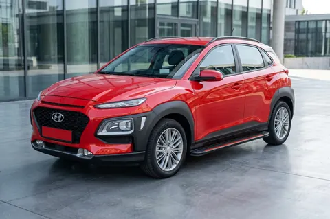 Бокові пороги Maya Red (2 шт., алюміній) для Hyundai Kona 2017-2023 рр — Hyundai Kona 2017-2023 гг. DianaParts