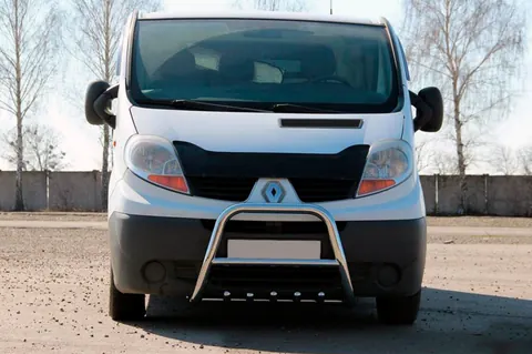 Кенгурятник QT-Spec (нерж.) для Nissan Primastar 2002-2014 рр — Nissan Primastar 2002-2014 гг. DianaParts