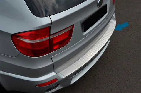 Накладка на задній бампер OmsaLine (нерж.) для BMW X5 E70 2007-2013 рр — BMW X5 E70 2007-2013 гг. DianaParts
