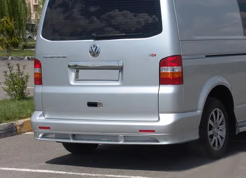 Накладка на задній бампер ABT (під фарбування) для Volkswagen T5 Multivan 2003-2010 рр — Volkswagen T5 Multivan 2003–2010 гг. DianaParts