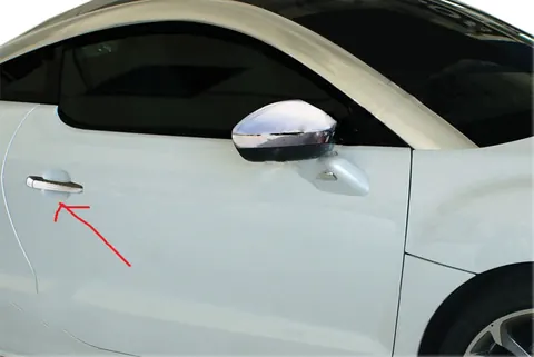 Накладки на ручки (2 шт., нерж) для Peugeot RCZ 2010-2015 рр — Peugeot RCZ 2010-2015 гг. DianaParts