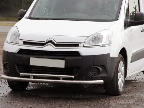 Передній захист ST016 (нерж.) 60/42 мм для Citroen Berlingo 2008-2018 рр — Citroen Berlingo 2008-2018 гг. DianaParts