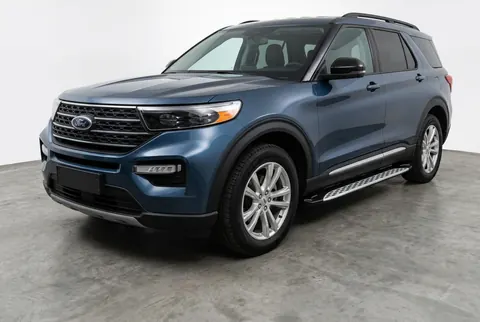 Бокові пороги Shining V1 (2 шт., Алюміній) для Ford Explorer 2019- рр — Ford Explorer 2019- гг. DianaParts
