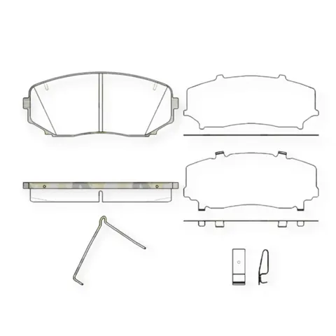 Колодки гальмівні Ford Edge, Mazda CX7, CX9, Lincoln (2006) передні ROADHOUSE — Гальмівна система DianaParts