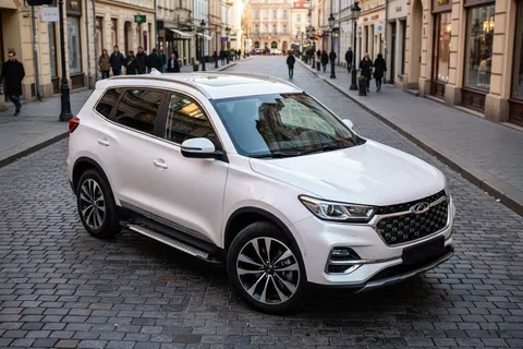 Бокові пороги Allmond Grey (2 шт., алюміній) для Chery Tiggo 7 2020- рр — Chery Tiggo 7 2020- гг. DianaParts