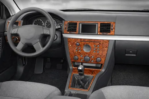 Накладки на панель Алюміній для Opel Vectra C 2002-2008 рр — Opel Vectra C 2002-2008 гг. DianaParts
