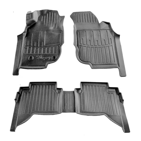 Килимки Stingray 3D (Crew Cab, 5 шт) для Toyota Hilux 2006-2015 рр — Toyota Hilux 2006-2015 гг. DianaParts