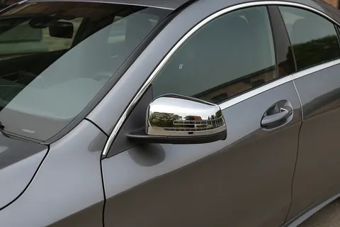 Накладки на дзеркала (2 шт, нерж.) для Mercedes CLA C117 2013-2019 рр — Mercedes CLA C117 2013-2019 гг. DianaParts