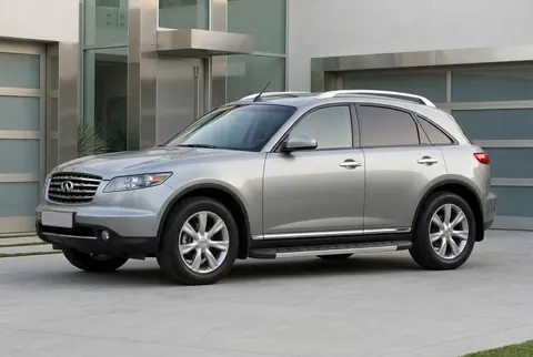 Бокові пороги Duru (2 шт., Алюміній) для Infiniti FX 2003-2008 рр — Infiniti FX 2003-2008 гг. DianaParts