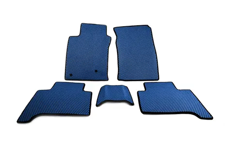 Килимки EVA (2 ряди, Синій) для Toyota Land Cruiser Prado 120 2002-2009 рр — Toyota Land Cruiser Prado 120 2002-2009 гг. DianaParts