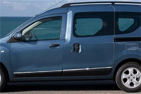 Молдинг дверний (4 шт, нерж.) для Dacia Dokker 2013-2022 рр — Dacia Dokker 2013-2022 гг. DianaParts