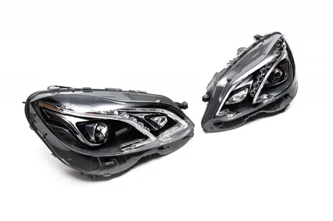 Передні фари (2 шт., рестайлінг, з блоками) для Mercedes E-сlass W212 2009-2016 рр — Mercedes E-сlass W212 2009-2016 гг. DianaParts