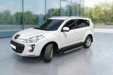 Бокові пороги Duru (2 шт., алюміній) для Peugeot 4007 2007-2013 рр — Peugeot 4007 2007-2013 гг. DianaParts