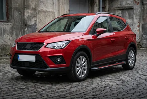 Бокові пороги Maya Red (2 шт., алюміній) для Seat Arona 2017- рр — Seat Arona 2017- гг. DianaParts