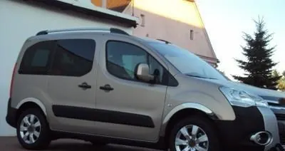 Накладки на арки (4 шт, нерж) 1 бічні двері, нержавіюча сталь для Citroen Berlingo 2008-2018 рр — Citroen Berlingo 2008-2018 гг. DianaParts