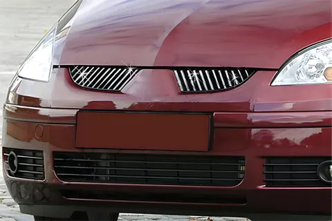 Накладки на решітку радіатора (24 шт, нерж) для Mitsubishi Colt 2004-2012 рр — Mitsubishi Colt 2004-2012 гг. DianaParts