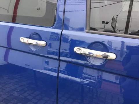 Накладки на ручки (нержавійка) 4 штуки. Carmos - Турецька сталь для Volkswagen T5 Transporter 2003-2010 рр — Volkswagen T5 Transporter 2003-2010 гг. DianaParts