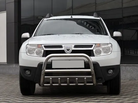 Кенгурятник без напису QT006 (нерж.) для Dacia Duster 2008-2018 рр — Dacia Duster 2008-2018 гг. DianaParts
