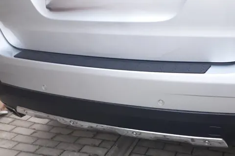 Накладка на задній бампер DPT V-2 (ABS) (90см, чорний мат) для Mercedes GL сlass X164 2006-2012 рр — Mercedes GL сlass X164 2006-2012 гг. DianaParts