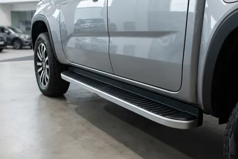 Бокові пороги Tayga Grey (2 шт., Алюміній) для Ford Ranger 2022- рр — Ford Ranger 2022- гг. DianaParts