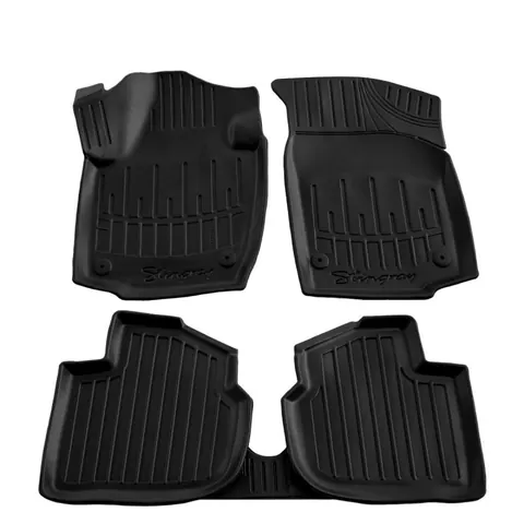 Килимки Stingray 3D (5 шт, поліуретан) для Skoda Rapid 2012-2019 рр — Skoda Rapid 2012-2019 гг. DianaParts