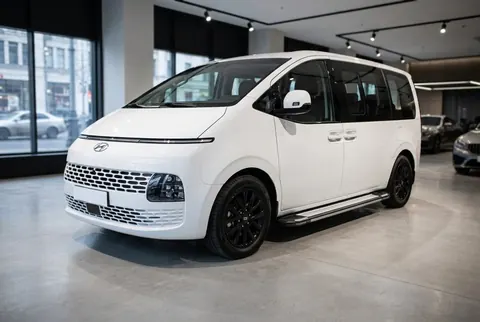 Бокові пороги Rainbow (2 шт., Алюміній) для Hyundai Staria 2021- рр — Hyundai Staria 2021- гг. DianaParts