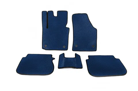 Килимки EVA (Синій) 2 шт, передні для Volkswagen Caddy 2004-2010 рр — Volkswagen Caddy 2004-2010 гг. DianaParts