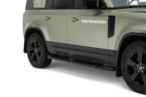Бокові пороги OEM Black (для 110/130, 2 шт) для Land Rover Defender 2019- рр — Land Rover Defender 2019- гг. DianaParts