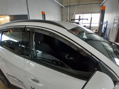 Вітровики з хромованим молдингом Niken Luxury (4 шт) для Hyundai Tucson NX4 2021- рр — Hyundai Tucson NX4 2021- гг. DianaParts