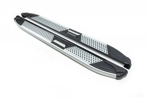 Бокові пороги Mevsim Grey (2 шт., Алюміній) для Suzuki SX4 S-Cross 2013-2016 рр — Suzuki SX4 S-Cross 2013-2016 гг. DianaParts