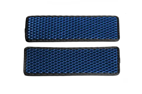 Килимки на пороги (2 шт, EVA, Синій) для Nissan NV400 2010-2024 рр — Nissan NV400 2010-2024 гг. DianaParts