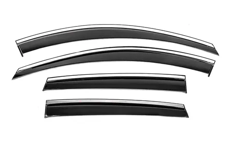 Вітровики з хромованим молдингом Niken Luxury (4 шт) для Chevrolet Captiva 2006-2019 рр — Chevrolet Captiva 2006-2019 гг. DianaParts