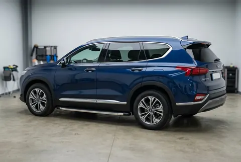 Бокові пороги BlackLine (2 шт., алюміній) для Hyundai Santa Fe 4 2018-2023 рр — Hyundai Santa Fe 4 2018-2023 гг. DianaParts