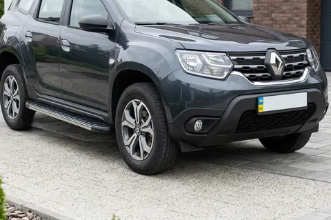 Бокові пороги DURU (2 шт, алюміній ) для Dacia Duster 2018-2024 рр — Dacia Duster 2018-2024 гг. DianaParts