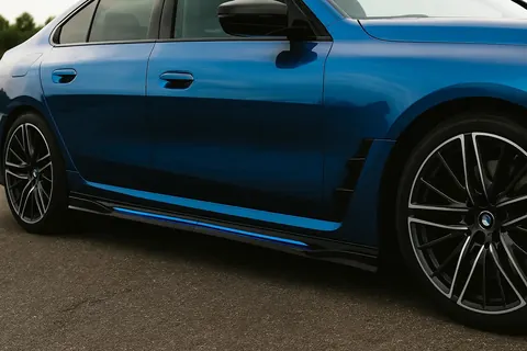 Універсальні накладки на бокові пороги Niken Blue (ABS) (4шт) — Универсальные аксессуары DianaParts