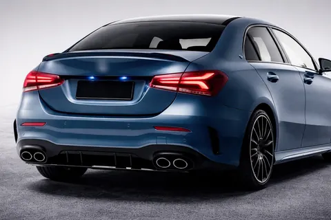Задній дифузор з насадками (Дизайн A45 SD) для Mercedes A-сlass W177 2018- рр — Mercedes A-сlass W177 2018- гг. DianaParts