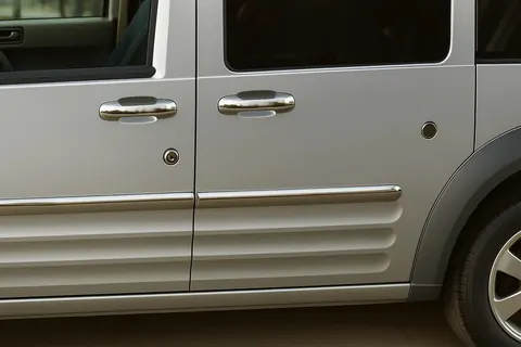 Накладки на замок (5 шт, нерж) Omsa - Італійська нержавіюча сталь для Ford Connect 2006-2009 рр — Ford Connect 2006–2009 гг. DianaParts
