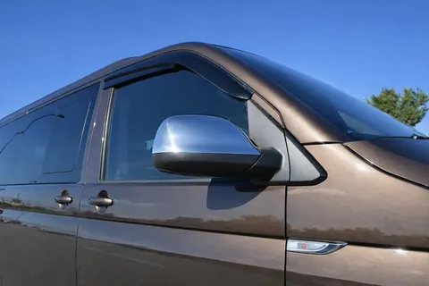 Накладки на дзеркала (2 шт, нержавіюча сталь) Carmos - Турецька сталь для Volkswagen T6 2015-2024 рр — Volkswagen T6 2015-2024 гг. DianaParts