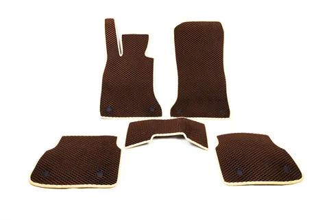 Килимки EVA (для F02, Коричневий) для BMW 7 серія F01/F02 2008-2015 рр — BMW 7 серия F01/F02 2008-2015 гг. DianaParts
