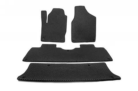 Килимки EVA (3 ряди, чорні) для Volkswagen Sharan 1995-2010 рр — Volkswagen Sharan 1995-2010 гг. DianaParts